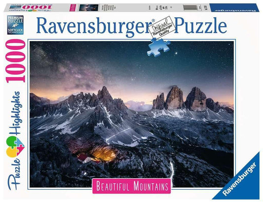 Ravensburger Puzzle Three Pewter Dolomites - 1000 Piece Puzzle