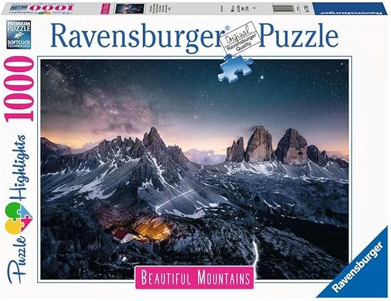 Ravensburger Puzzle Three Pewter Dolomites - 1000 Piece Puzzle