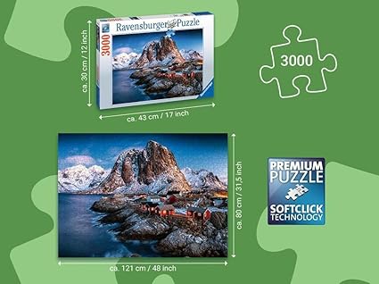 RAVENSBURGER HAMNOY, LOFOTEN - 3000 PC