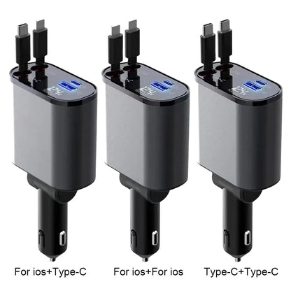 Retractable Car Charger USB