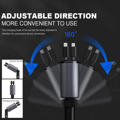 Retractable Car Charger USB