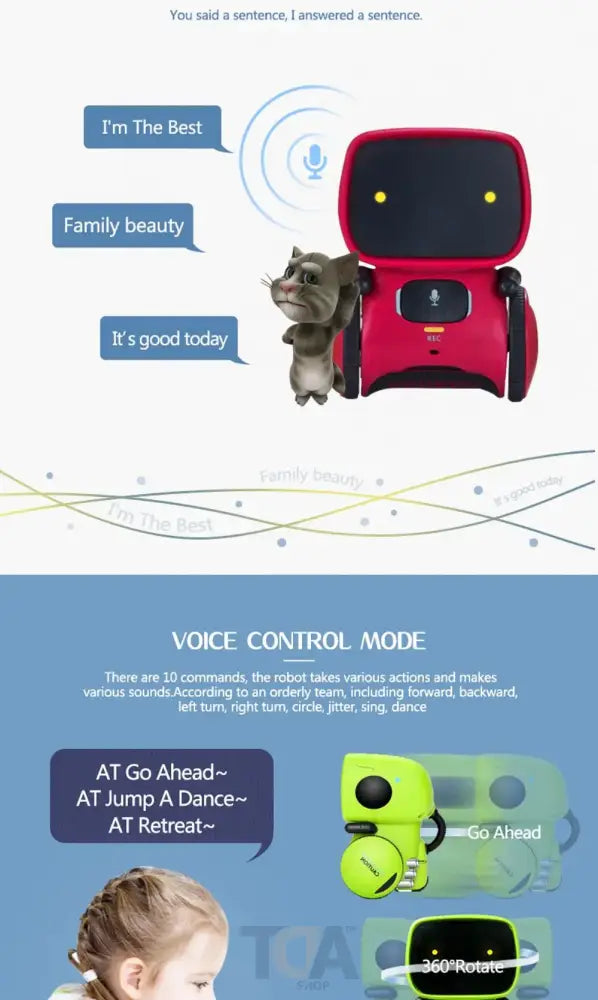 Intelligent Interactive Toy Robot with Voice and Touch Control